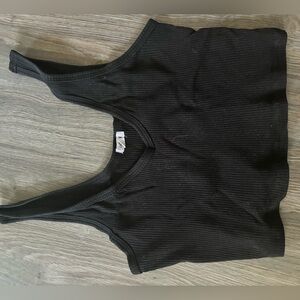 black comfy tank top garage